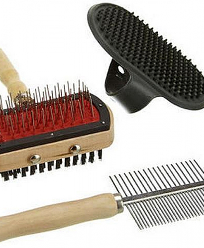 Borstelset voor honden en katten